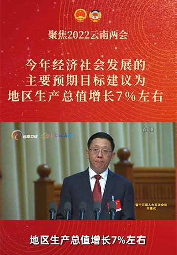 2022年云南经济社会发展主要预期目标建议出炉！